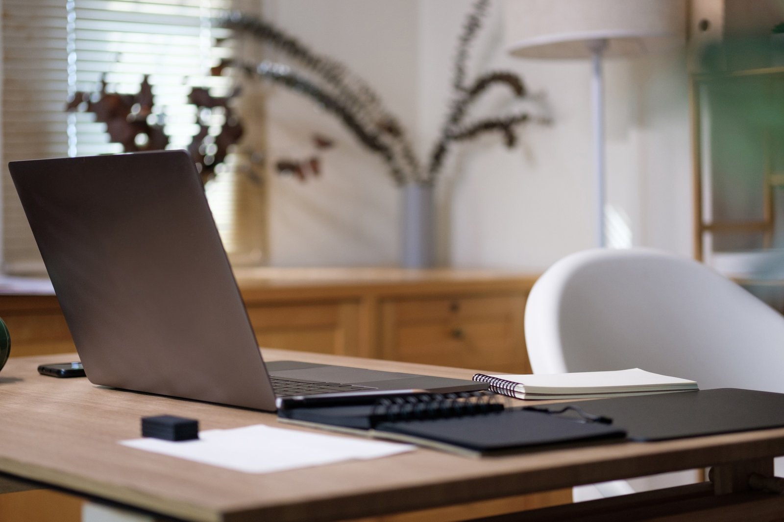 video conference busienss meeting online with laptop at home